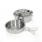 Preview: Camping Kochgeschirr-Set Steel 6-teilig Preview: Camping Kochgeschirr-Set Steel 6-teilig