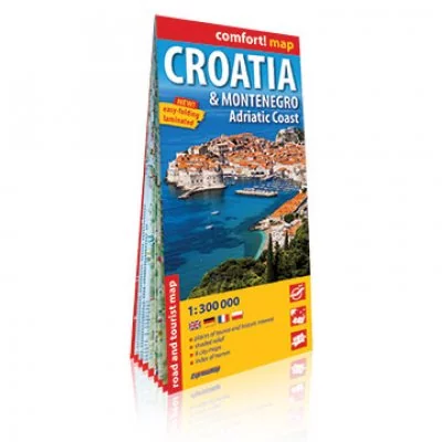 Comfort Map Kroatien Montenegro Adriaküste 1:300.000