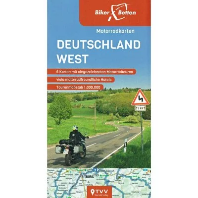 Motorradkarten-Set Deutschland West