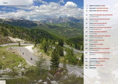 Motorrad-Reisebuch Dolomiten • Trentino • Südtirol • Gardasee