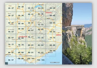 Folymaps Touring Atlas Französische Alpen