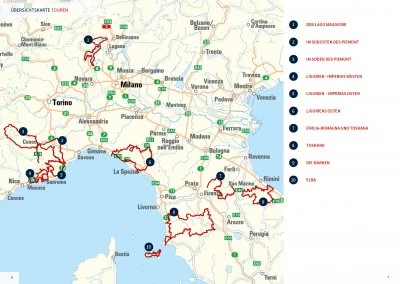 Motorrad-Reisebuch Piemont-Ligurien-Toskana