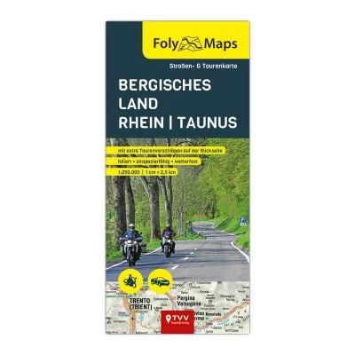 FOLYMAPS Tourenkarte Bergisches Land Rhein Taunus
