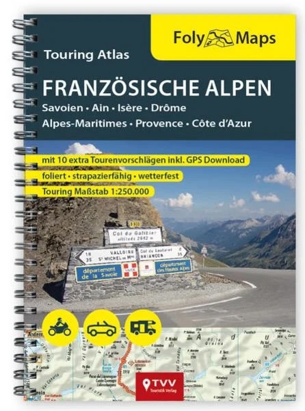 Tourershop24 - FOLYMAPS TOURING ATLAS Französische Alpen