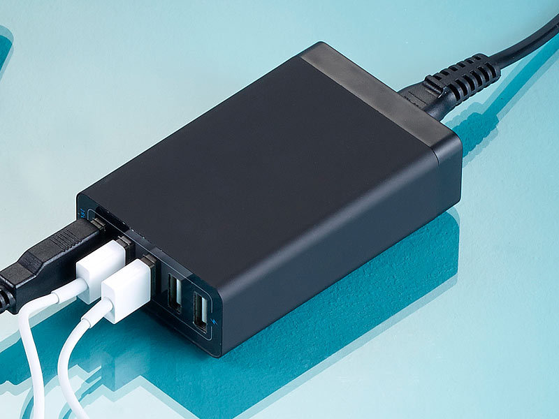 Anker 60-W-USB-Ladegerät,mit PowerIQ-Technologie mit 6 USB Zustand: Sehr  gut
