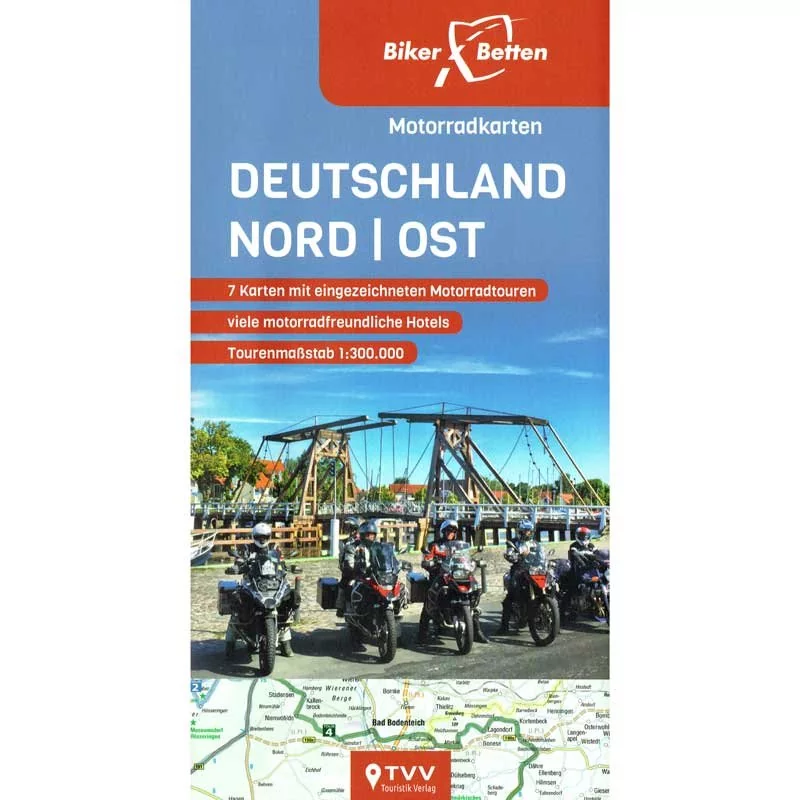 Motorradkarten-Set Deutschland Nordost
