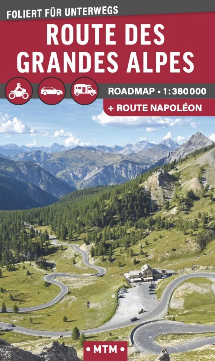 Folierte Karte Route des Grandes Alpes