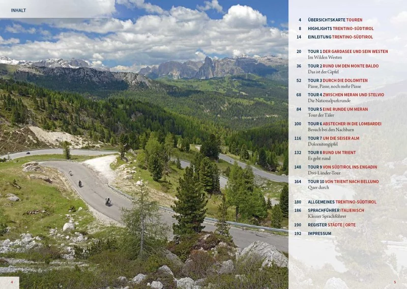 Motorrad-Reiseführer Dolomiten • Trentino • Südtirol • Gardasee
