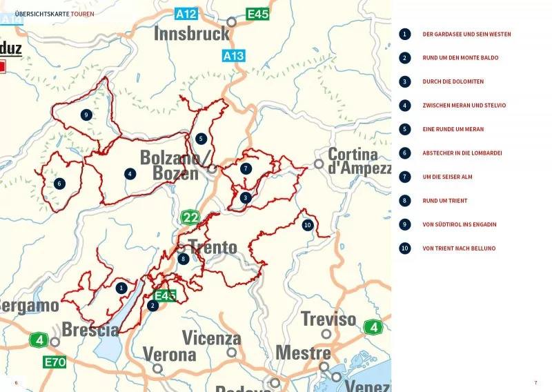 Motorrad-Reiseführer Dolomiten • Trentino • Südtirol • Gardasee
