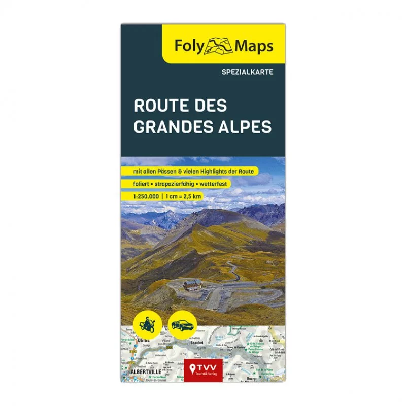 FOLYMAPS Spezialkarte Route des Grandes Alpes