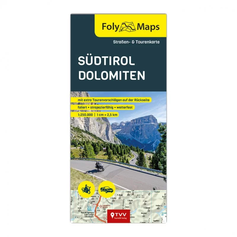 FOLYMAPS Tourenkarte Südtirol Dolomiten
