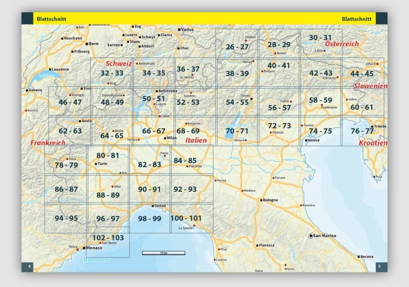 Folymaps Touring Atlas Italien Nord