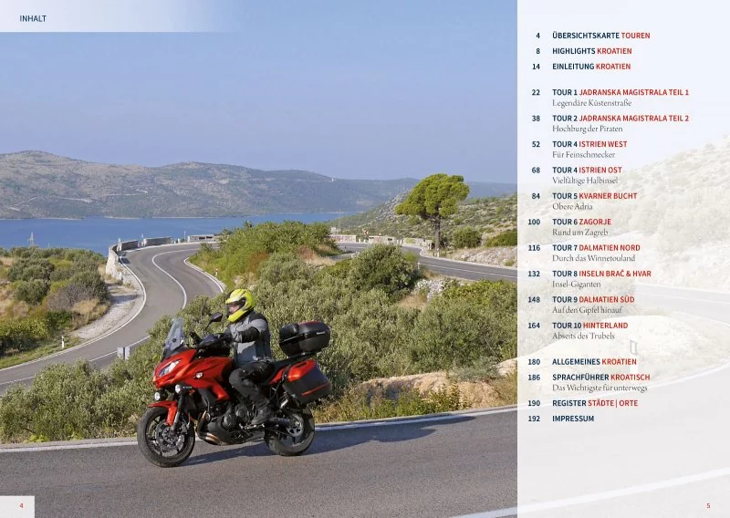 Motorrad-Reisebuch Kroatien