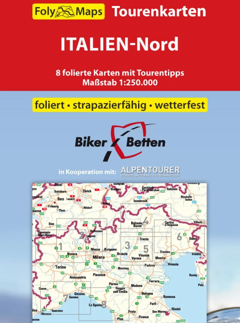 Folymaps Italien Nord Blattschnitt