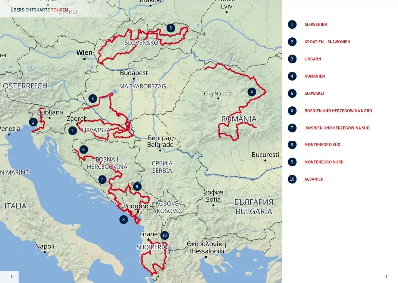 Motorrad-Reisebuch Balkan