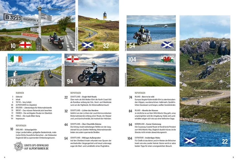 ALPENTOURER SPEZIAL BRITISCHE INSELN & IRLAND Inhalt ALPENTOURER SPEZIAL BRITISCHE INSELN & IRLAND Inhalt