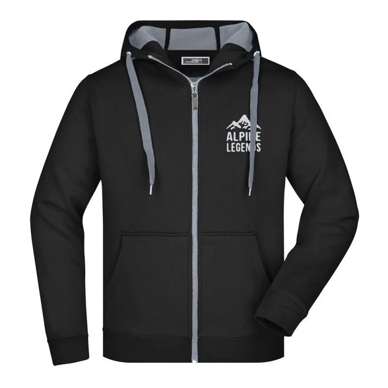 Herren Hoodie-Jacke BLACK EDITION