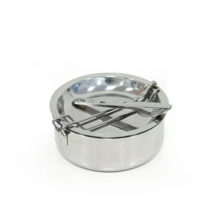 Camping Kochgeschirr-Set Steel 6-teilig Camping Kochgeschirr-Set Steel 6-teilig