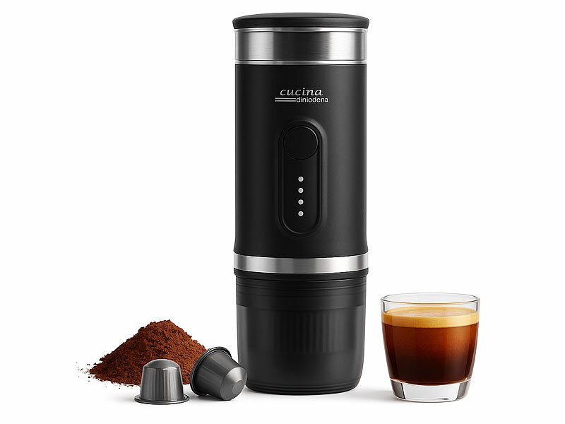 Akku-Espressomaker mit Wasserkocher