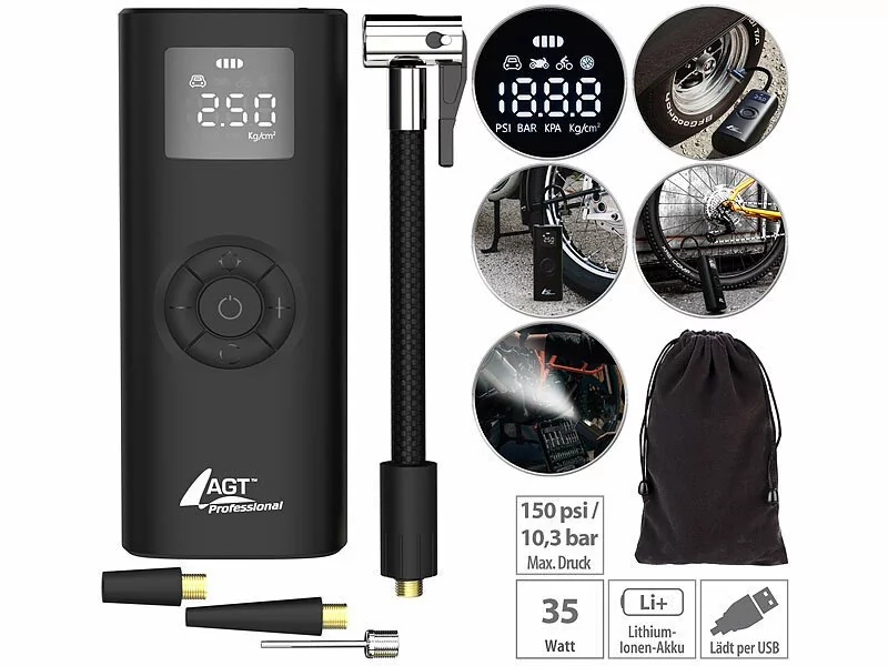 Mobiler Akku-Kompressor 4000maH 10,3 bar Mobiler Akku-Kompressor 4000maH 10,3 bar