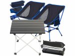Mini-Camp-Set mit Alu-Falttisch und 2 Klappstühlen